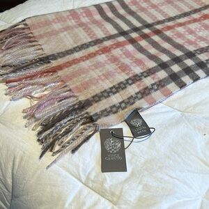 NWT Vince Camuto Unisex Large Plaid Scarf (26”x73”)